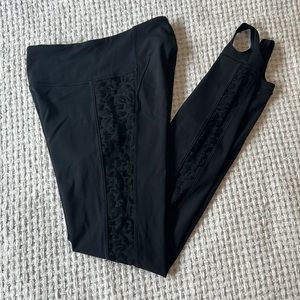 Lululemon Leggings - Lace side detail with stirrups